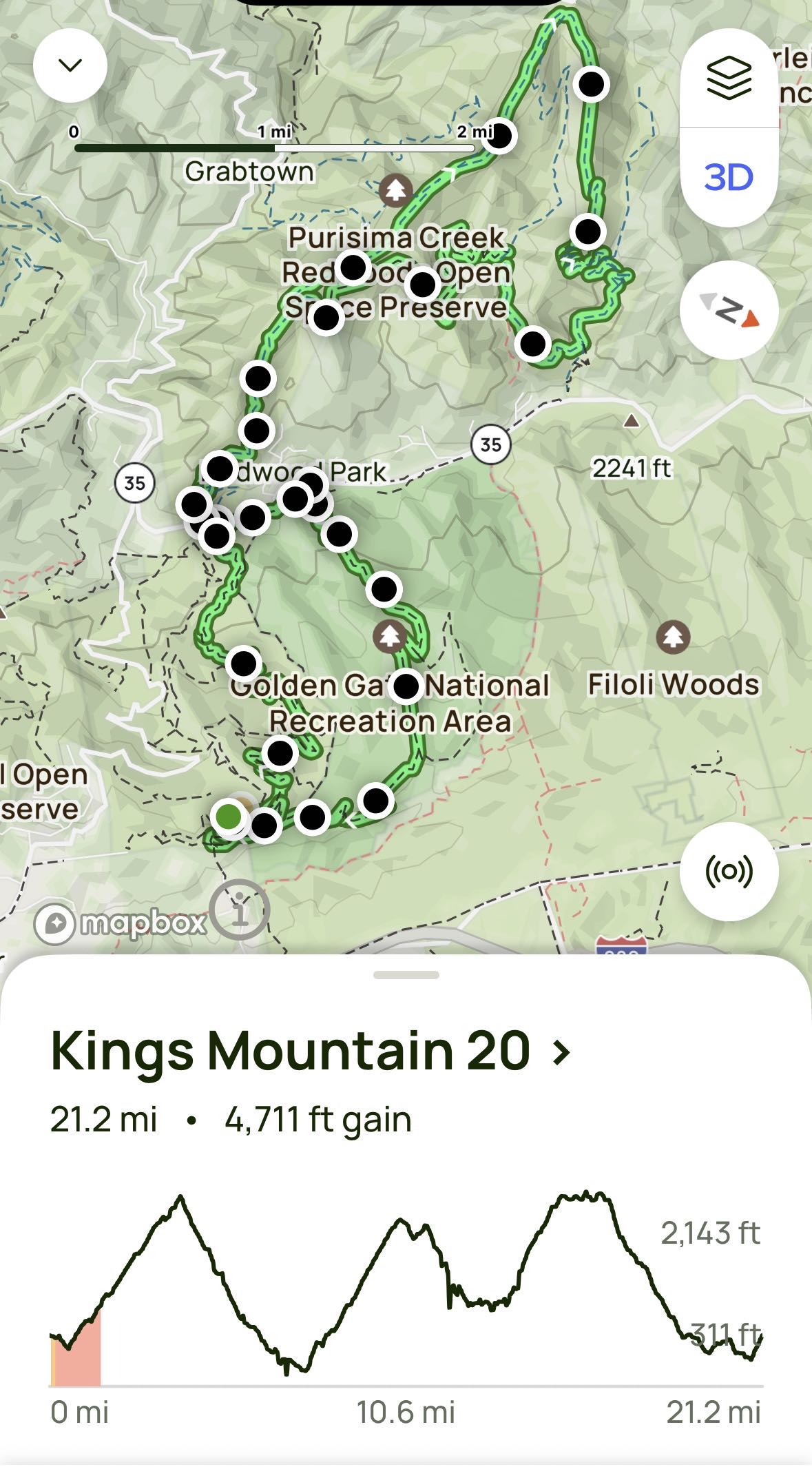 Kings Mountain_trailmap_20miles Kings Mountain_trailmap_20miles